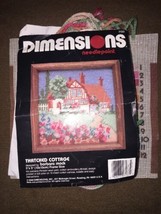 Dimensions Thatched Cottage Needlepoint Barbara Mock Partially Completed... - $19.79