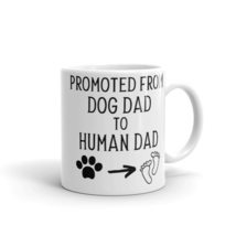 Promoted from Dog Dad to Human Dad Mug, Announcement Mug, Future Daddy Gift, Ann - £14.36 GBP