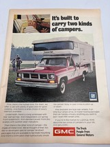Vintage Rare GMC Two Tone Pickup Truck Original Magazine Print Ad - $11.86