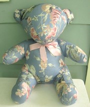 Jolie Quilted Floral Bear Jolie Artisan Crafted Ann Dennis Designs One o... - $18.99