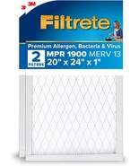 Filtrete 20X24X1 Ac Furnace Air Filter, Merv, Actual Size 19.81X23.81X0.... - $80.81 CAD