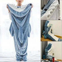 Cartoon Shark Sleeping Bag Pajamas Office Nap Shark Blanket Soft Cozy AL... - £29.01 GBP+