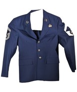 US Air Force Blazer Jacket Blue Coat SMS E-8 Tie USAF 38S Pins 8405-01-3... - $197.85