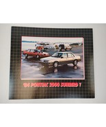1984 PONTIAC 2000 Sunbird Showroom Dealer Advertisement 17x20 Cardboard - $3,763.16 MXN