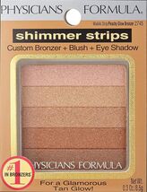 Physicians Formula Shimmer Strips Customer Bronzer 4256 Light Bronzer .3 Oz - $19.97