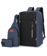 3-in-1 Waterproof Oxford Laptop Backpack – High-Quality Casual School &amp; ... - $13.99