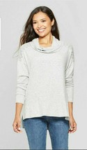 Knox Rose Women&#39;s  Long Sleeve Cowl-Neck Top Heather Gray Size M XXL NWT - £13.96 GBP
