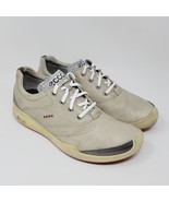 Ecco Womens Golf Shoes Sz 9 Biom Yak Leather Hydromax Beige  Sneakers - $33.87