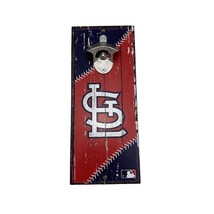 MLB Bottle Opener Wall Mount St. Louis Cardinals Plaque Wood Sign Bar Ma... - €20,43 EUR