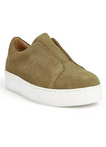 Freemans Olive Platform Suede Trainers UK 7 (F333) - $44.65