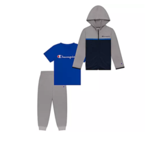 Champion Toddler Boys&#39; Active Hoodie, Joggers and T-Shirt Set - $25.00