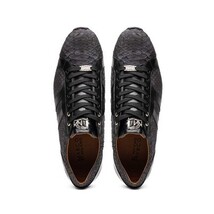 sueded Snake and classic calfskin fashion sneaker Shoes Verona Black image 5