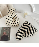 Handmade Knitted Mini Wrist Bag Fashion Tote Handbag Casual Shopping Bag... - $19.00