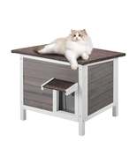 VEVOR Outdoor Cat House Weatherproof, Feral Cat Shelter for Cats Outdoor... - $58.76+