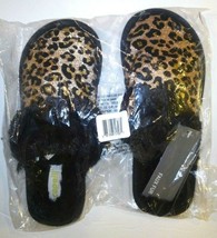 Capelli New York Womens Leopard Print Slippers Size 5-6 NWT - £7.41 GBP