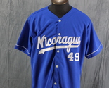 Vintage Team Nicaragua Baseball Jersey - Script and Number 49 - Men&#39;s XL - £51.83 GBP
