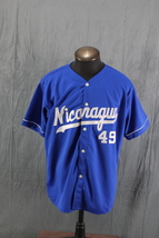 Vintage Team Nicaragua Baseball Jersey - Script and Number 49 - Men&#39;s XL - £50.99 GBP