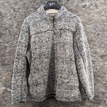 Grizzly Sherpa Gray Fleece Pullover 1/4 Zip Jacket XL - $14.99