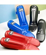 Muay Thai Shinguards with or without Foot Protection | Red, Blue, Black ... - $158.29 CAD