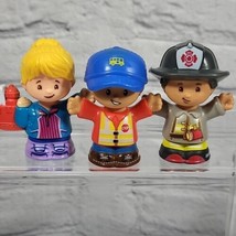 Fisher-Price Little People Figures Lot 3 School Student Bus Driver Fire ... - $11.88