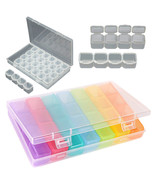 Clear Plastic 28 Slots Adjustable Jewelry Storage Box Case Craft Organiz... - $61.35 MXN