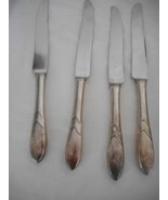 4 Oneida 1932 Lady Hamilton French Dinner Knives Art Deco  Silver Plate #1 - $26.39