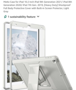 MoKo Case for iPad 10.2 Inch, iPad 9th Generation 2021, iPad 8th Generat... - $223.52 MXN