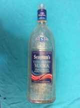 SEAGRAM&#39;S EXTRA SMOOTH VODKA EMPTY BOTTLE - 1 L - Great Design - FREE SH... - $17.95