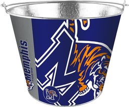 Collegiate Ice Beer Buckets 5qt Memphis 2 Sided Logo - £18.21 GBP