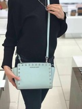 NEW Michael Kors MD Stud Selma Pastel Saffiano Leather Crossbody Handbag... - $159.95