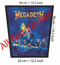 Megadeth Big Backpatch Rust in Peace Destruction thrash metal slayer venom - £19.66 GBP