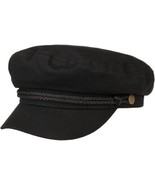 Brixton Hat Fiddler Cap Black  L ( 7.5) Men Women Classic Modern Hat Casual - $32.89