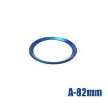 1 Pc  Auto Front /Rear Logo Surrounding Ring 82 mm &amp; 74 mm Matte Chrome Emblem H - £62.25 GBP