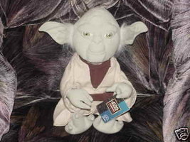 Star Wars YODA Plush Stuffed Doll With Tags From Applause 1998 Nice - $59.39