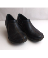 BOC BORN Women&#39;s Black Leather Nursing Clogs Work Shoes Size 8.5 - $19.39