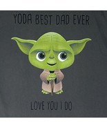 Yoda Best Dad Ever Love You I Do Men&#39;s T-Shirt Large Hanes - £12.60 GBP