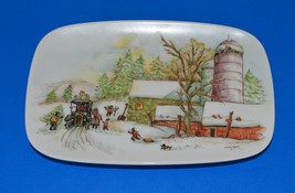 Collectible Plates-Farm Scene Hand Painted Pen Design &quot;Home and Love&quot; - €15,35 EUR