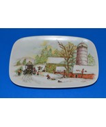 Collectible Plates-Farm Scene Hand Painted Pen Design &quot;Home and Love&quot; - €15,35 EUR