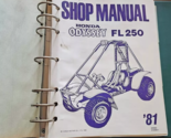 1981 Honda FL250 FL 250 ODYSSEY ATV Service Shop Repair Manual OEM 62950... - £47.80 GBP