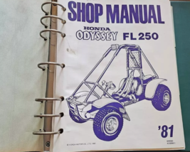 1981 Honda FL250 FL 250 ODYSSEY ATV Service Shop Repair Manual OEM 62950... - $59.99
