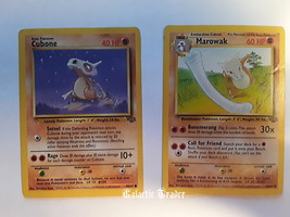 Vintage Cubone and Marowak Pokemon TCG  Evolution Combo Set 1999 - £27.54 GBP