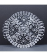 Vintage Cut Crystal Glass Divided Dish 12 in for Serving, Candy Snacks Food - $60.15 CAD