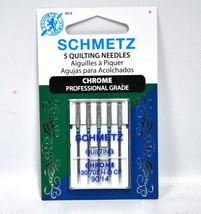 Schmetz Chrome Quilting Needle 5 ct, Size 90/14 - £6.25 GBP