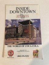 Vintage The World Of Coca Cola Map Atlanta Olympic City Box3 - $7.91