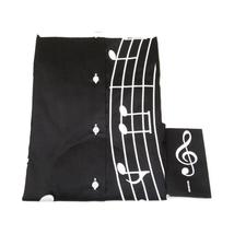 Mens AXXESS Musician Singer Cotton Shirt Turkey Musical Notes 724-22 Black White image 5