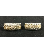 Pair of vintage rhinestone bar pins with white stones - $9.89