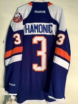 Reebok Premier NHL Jersey New York Islanders Travis Hamonic Blue Alt sz S - £46.97 GBP