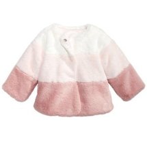 First Impressions Baby Girls Colorblocked Faux Fur Coat, Various Sizes - £20.33 GBP