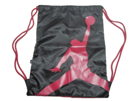 Nike Jordan Jumpman Drawstring Gym Sack Gym Bag  Backpack In Red/Black - $12.99