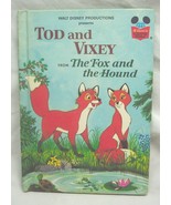 VINTAGE 1981 Walt Disney Fox and The Hound TOD AND VIXEY CHILDREN&#39;S BOOK - $278.39 MXN
